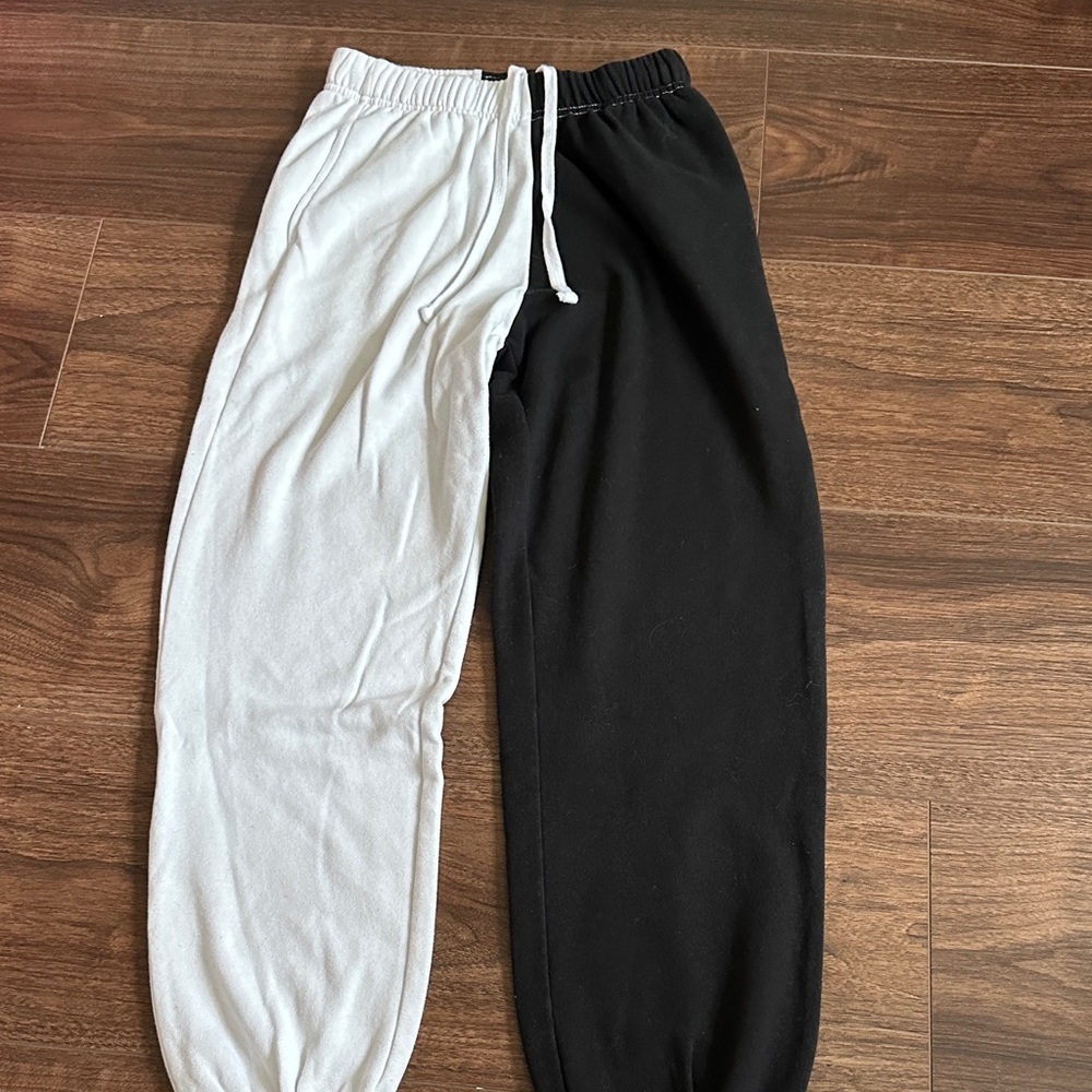Garage Kids Black and White Sweatpants